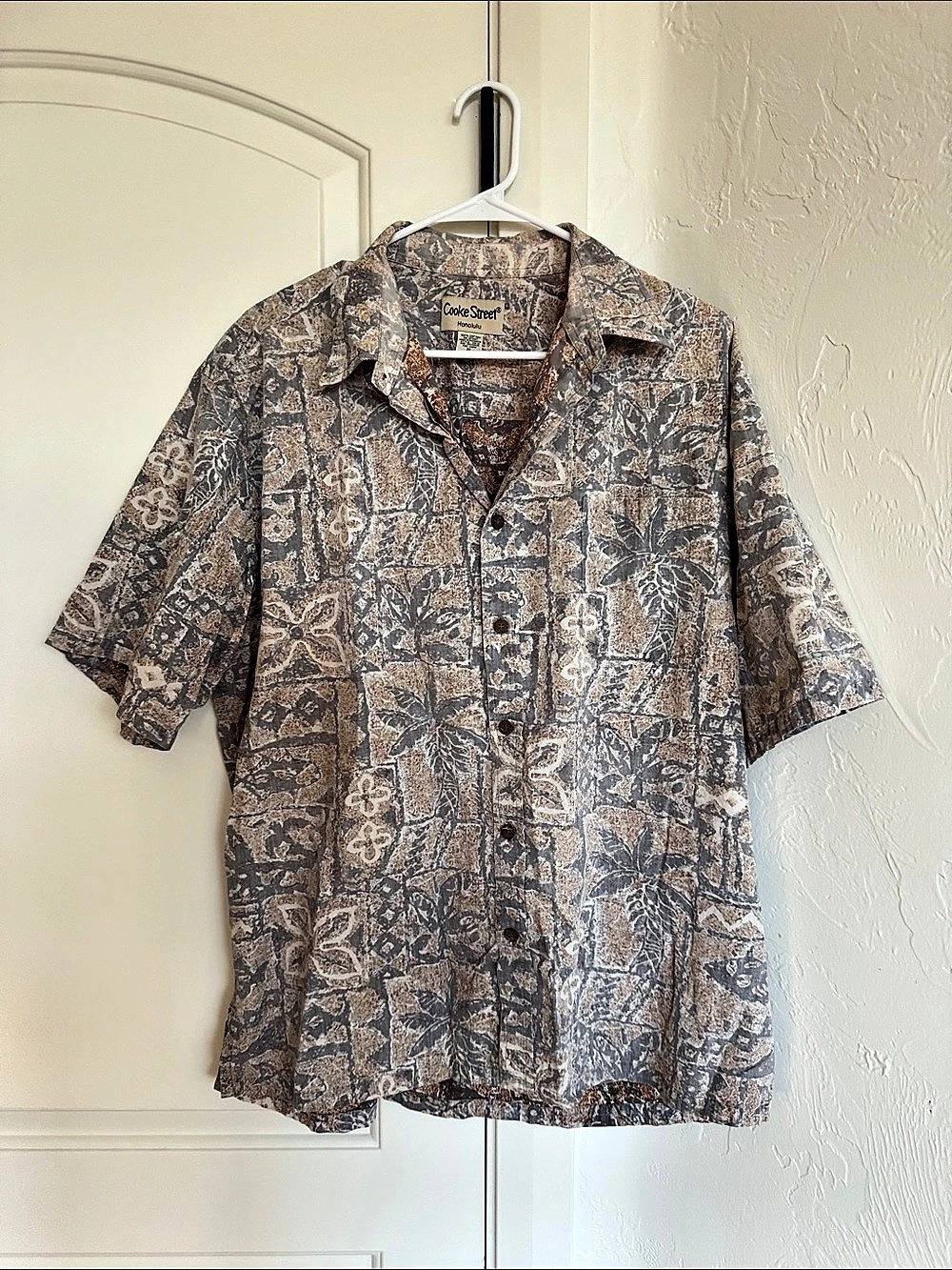 Cooke Street Paisley Cotton Shirt Size XL